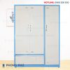 Tủ quần áo 3 buồng TQA