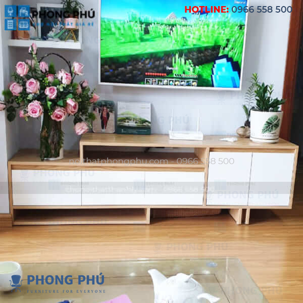 Kệ Tivi 1m8 KTV09- Nội thất Phong Phú: Với Kệ Tivi KTV09 tại Nội Thất Phong Phú, bạn sẽ có sản phẩm đẹp, tiện dụng và nổi bật hơn so với những sản phẩm khác. Thiết kế hiện đại, tiên tiến cùng chất lượng gỗ tốt, sản phẩm này đảm bảo sự sang trọng cho phòng khách của bạn. Hãy đến và xem hình ảnh sản phẩm để có được sự lựa chọn tốt nhất cho ngôi nhà của mình.