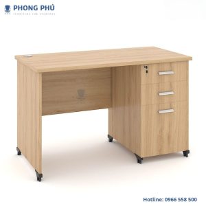 Bàn làm việc gỗ hộc 3 ngăn kéo ATK1206